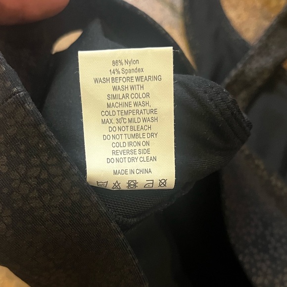 Zyia Flower Power Black Metallic Bra Size Small‎ - Picture 8 of 8